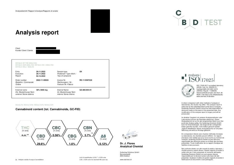 30 % bredspektret CBD olie