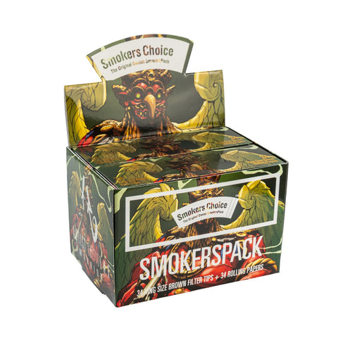 SmokersPack Warrior King Size Brown - B2B
