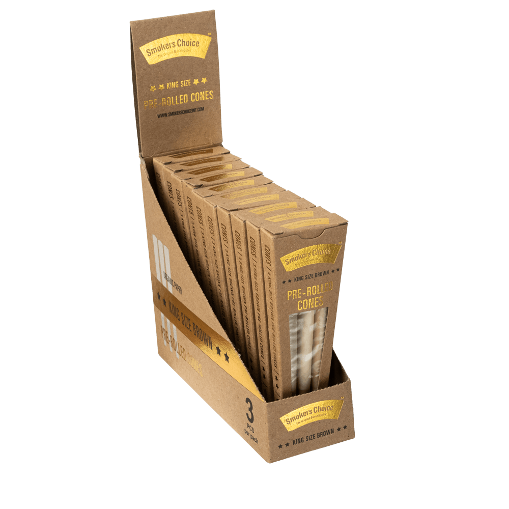 Cones King Size Brown 3 pak Box
