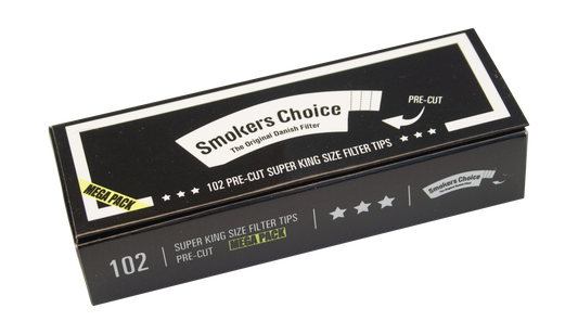 Smokers Choice Filter Tips Black Pre-Cut Super King Size Mega Pack