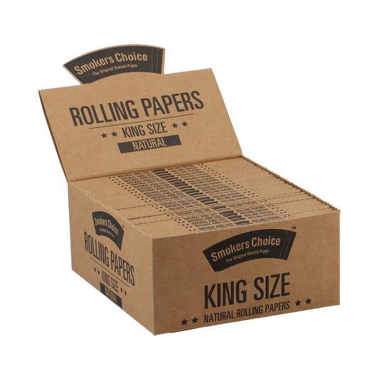 King Size Rulle Papir Kasse - Naturlig