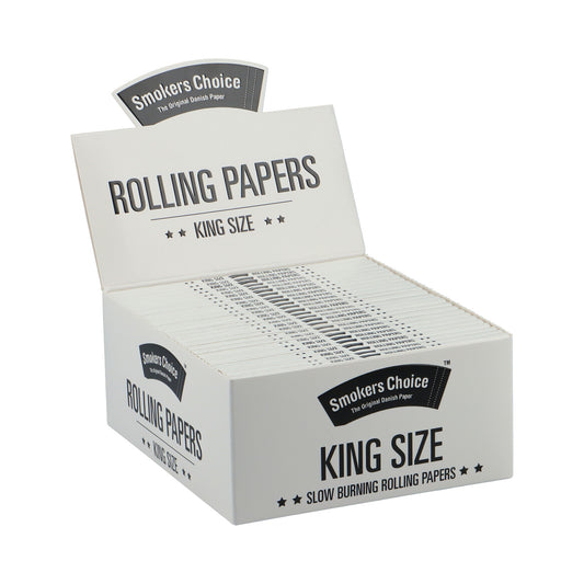 King Size Rulle Papir Kasse - Hvid