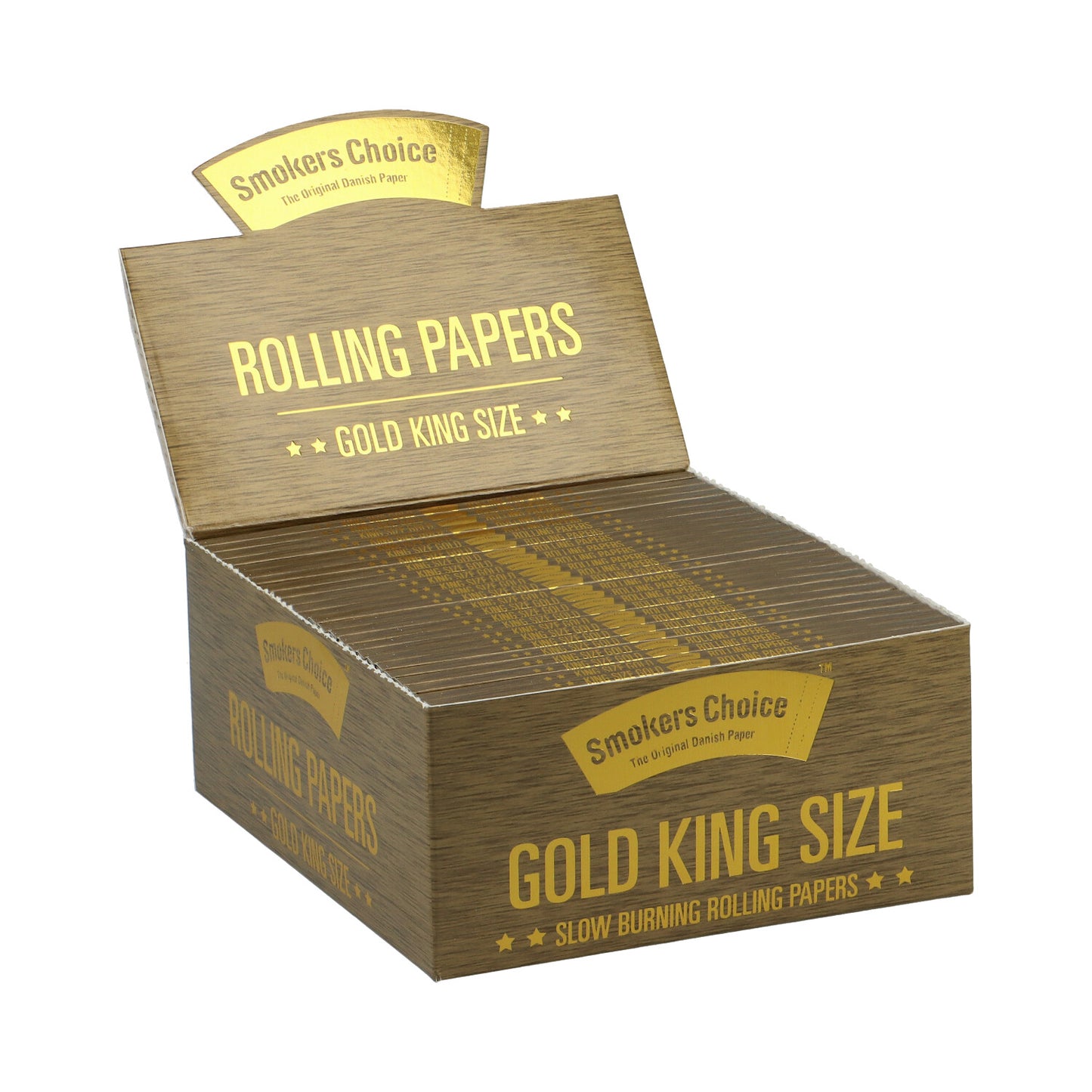 King Size Rulle Papir Kasse - Guld