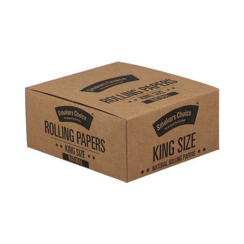 King Size Rulle Papir Kasse - Naturlig