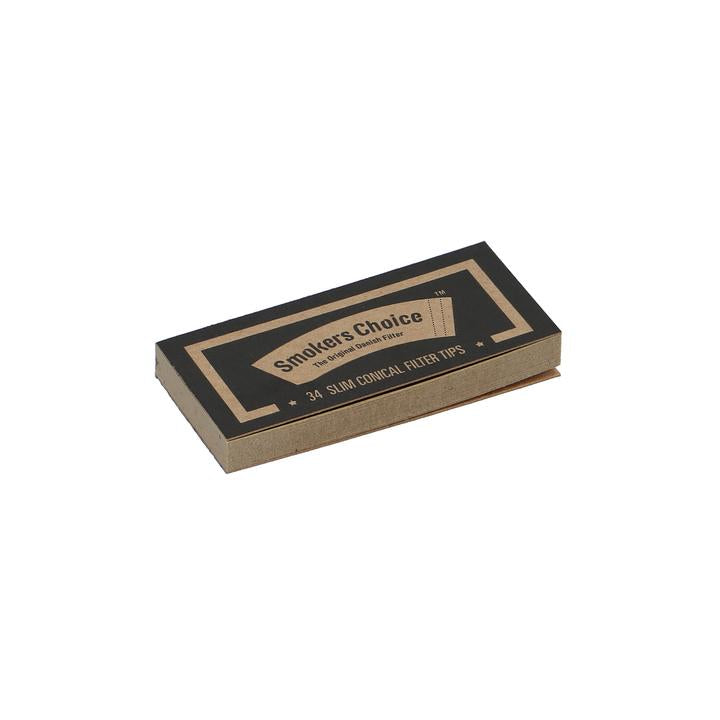Filter Tips Slim Conical Brown