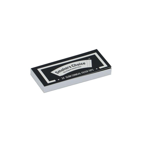 Filter Tips Slim Conical Black